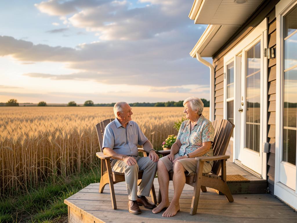 Happy retirees enjoying life in Kansas