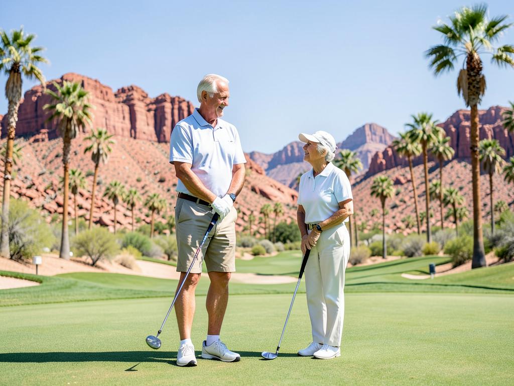 Happy retirees enjoying life in Nevada