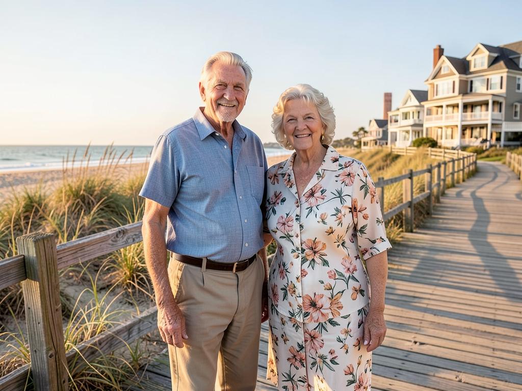 Happy retirees enjoying life in New Jersey