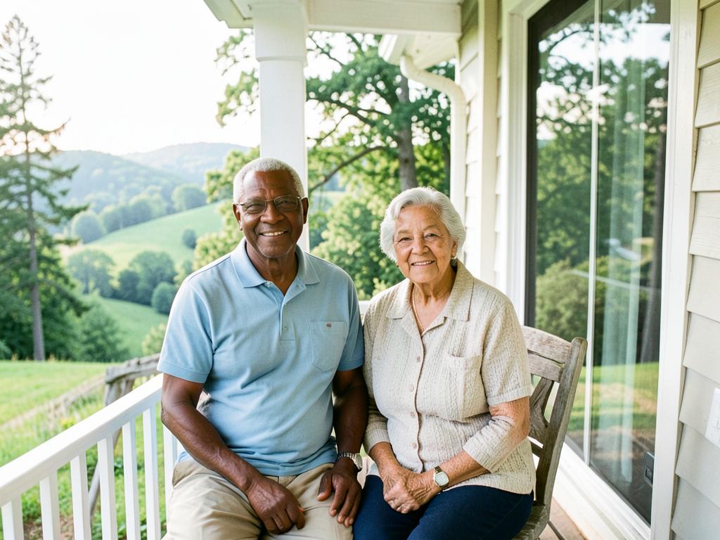 Happy retirees enjoying life in North Carolina