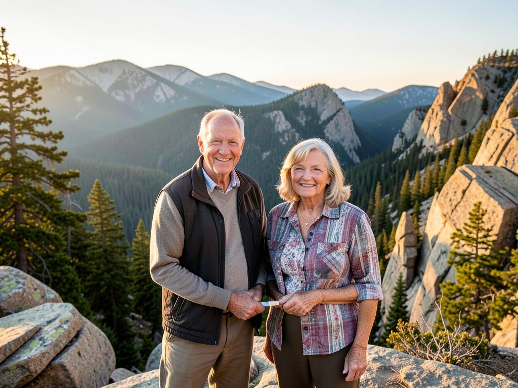Happy retirees enjoying life in South Dakota