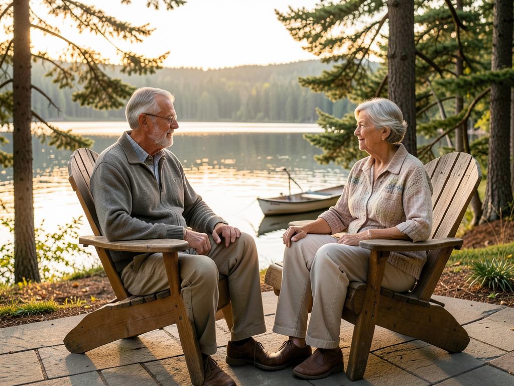 Happy retirees enjoying life in Wisconsin